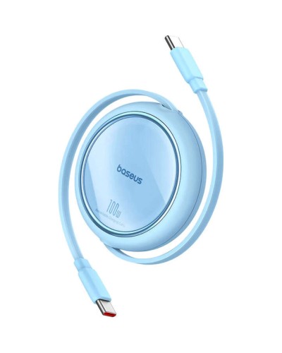 Кабель Baseus Free2Draw Mini Retractable Charging Cable Type-C to Type-C 100W 1m Galaxy Blue (P10364500311-00)