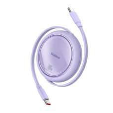 Кабель Baseus Free2Draw Mini Retractable Charging Cable Type-C to Type-C 100W 1m Nebula Purple (P10364500511-00)