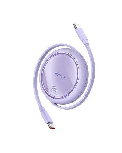 Кабель Baseus Free2Draw Mini Retractable Charging Cable Type-C to Type-C 100W 1m Nebula Purple (P10364500511-00)