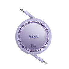 Кабель Baseus Free2Draw Mini Retractable Charging Cable Type-C to Type-C 100W 1m Nebula Purple (P10364500511-00)