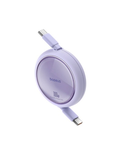 Кабель Baseus Free2Draw Mini Retractable Charging Cable Type-C to Type-C 100W 1m Nebula Purple (P10364500511-00)