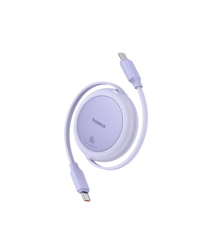 Кабель Baseus Free2Pull Mini Charging Cable USB-C to USB-C 60W 1m Nebula Purple (P10364500511-01)