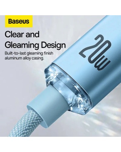 Кабель Baseus Gem Fast-Charging Data Cable USB-C to iP 20W 1m Galaxy Blue (P10373001311-00)