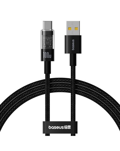 Кабель Baseus Gem Fast-Charging Data Cable USB to USB-C 100W 2m Cluster Black (P10373002111-01)