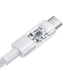 Кабель Baseus Gem Fast-Charging Data Cable USB to USB-C 100W 2m Moon White (P10373002211-01)