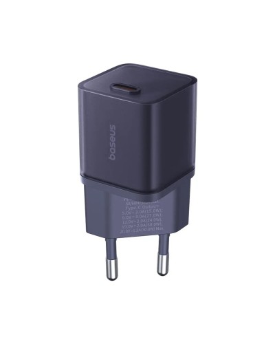 Мережевий зарядний пристрій Baseus  GaN5 Fast Charger(mini) 1C 30W EU Purple (CCGN070705)