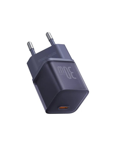 Мережевий зарядний пристрій Baseus  GaN5 Fast Charger(mini) 1C 30W EU Purple (CCGN070705)