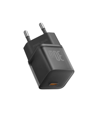 Мережевий зарядний пристрій Baseus  GaN5S Fast Charger 1C 30W EU Cluster Black (P10162504113-00)