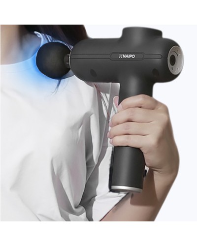 Перкуссионный массажер NAIPO MGG-2103 Massage Gun Black (MGG-2103)