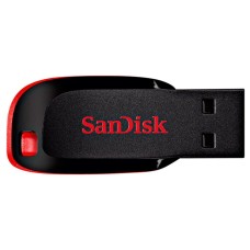 Flash SanDisk USB 2.0 Cruzer Blade 128Gb Black/Red (SDCZ50-128G-B35)