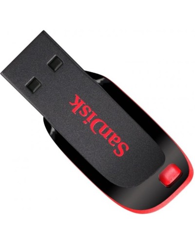 Flash SanDisk USB 2.0 Cruzer Blade 16Gb Black/Red (SDCZ50-016G-B35)