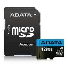 microSDXC (UHS-1) A-DATA Premier 128Gb Class 10 А1 (R-100Mb/s) (adapter SD) (AUSDX128GUICL10A1-RA1)