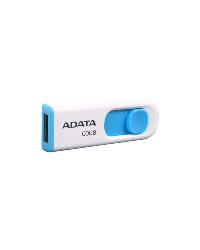 Flash A-DATA USB 2.0 C008 32Gb White/Blue (AC008-32G-RWE)