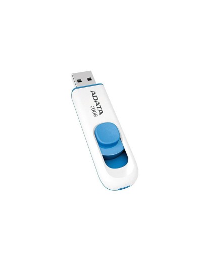 Flash A-DATA USB 2.0 C008 32Gb White/Blue (AC008-32G-RWE)