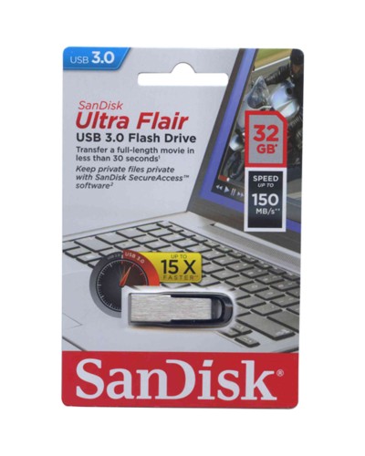 Flash SanDisk USB 3.0 Ultra Flair 32Gb (150Mb/s) (SDCZ73-032G-G46)