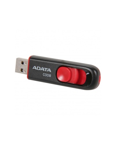 Flash A-DATA USB 2.0 C008 64Gb Black/Red (AC008-64G-RKD)