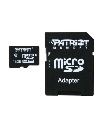 microSDHC (UHS-1) Patriot LX Series 16Gb class 10 (adapter SD) (PSF16GMCSDHC10)