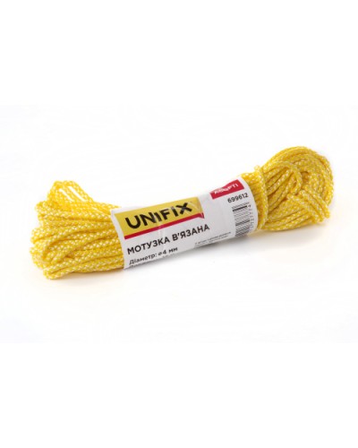 Мотузка в'язана 3мм, 15м асорті UNIFIX