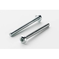 Гвинт метричний з циліндричною закругленою головкою М8*30 DIN 7985 кл. міц. 4,8 цинк білий (пач 25шт) APRO