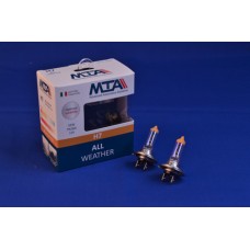 Лампа автомобільна H7 12V 55W PX26D ALL WEATHER (2шт) (ближня/дальня, протитуманна) MTA