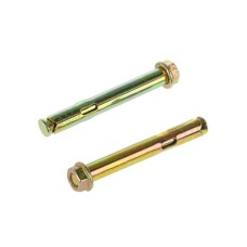 Анкер з кожухом і гайкою М10/12*75 цинк жовтий (пач 10шт) APRO