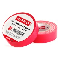Ізоляційна стрiчка червона 0.14х17мм 20м (пачка, кратно 10шт) APRO