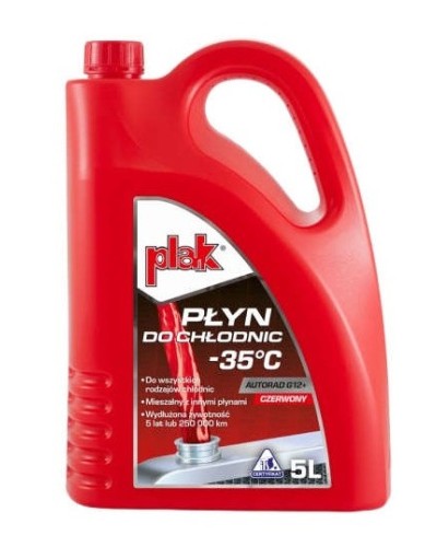 Антифриз AUTORAD 5L GOTOWY (Клас G12+, -35°C) PLAK ATAS