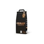 Брикеты древесноугольные 3кг Premium Grilly