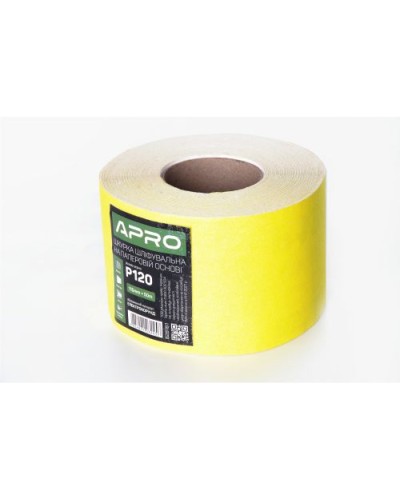 Папір шліфувальний APRO P150 115мм*50м рулон (паперова основа)