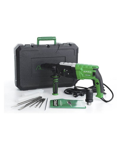 Перфоратор прямий APRO 3,5 Дж, 1050В, SDS+, 1050H DFR, кейс