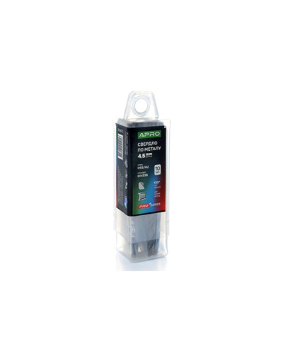 Сверло по металлу HSS/M2 (6542) Ø4,5мм (тубус, кратно 10шт) PRO APRO