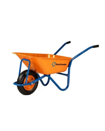Тачка Dakar фарб 90л рама синя 0,8мм пневмо колесо, BLUETOOLS