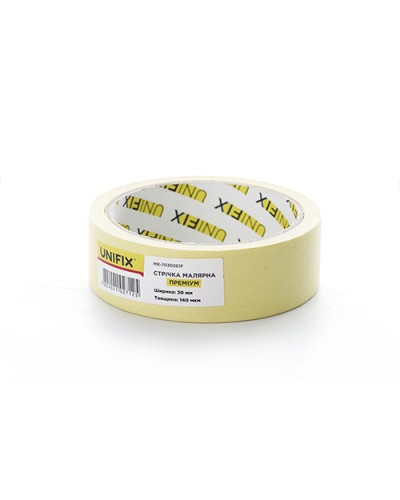 Стрічка клейка малярна MR-7030261P преміум 30мм*20м UNIFIX