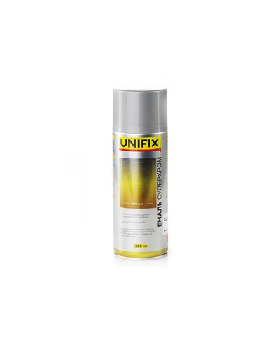 Эмаль акриловая Суперхром с зеркальным эффектом Серебро 400мл UNIFIX