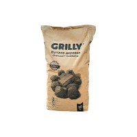 Вугілля деревне ресторанне 10кг Grilly