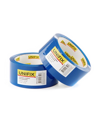 Стрічка клейка пакувальна 45мм 200 синя SKBL-5400266 UNIFIX