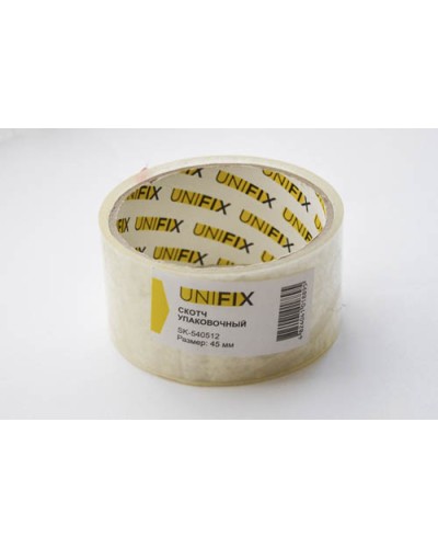 Стрічка клейка пакувальна 38мкм 45мм 50 SK-540512 UNIFIX