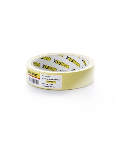 Стрічка клейка малярна MR-7520261P преміум 25мм*20м UNIFIX