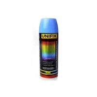 Емаль універсальна акрилова преміум RAL5012 блакитний глянець 400мл UNIFIX