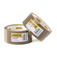 Стрічка клейка пакувальна коричнева 45мм 200 SKBR-5400266 UNIFIX