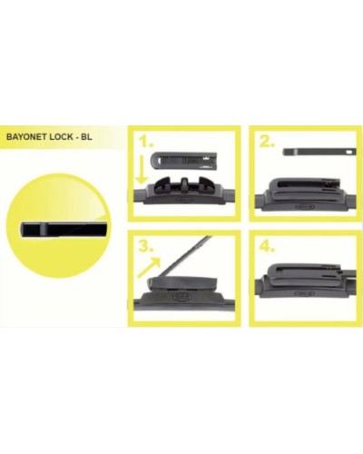 Адаптер к щеткам стеклоочистителя 6/8 Bajonett Lock (1кт-2шт) Alca