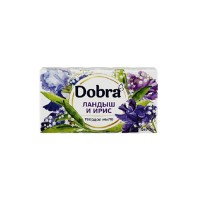 Мыло туалетное твёрдое косметическое 5*70г экопак ТМ Dobra Ландыш и ирис