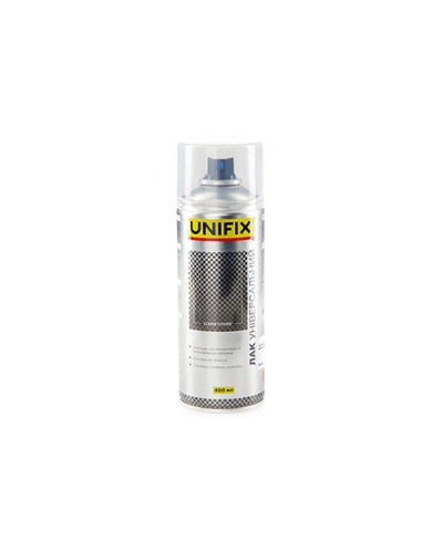 Лак акриловий універсальний Прозорий гл. 400мл UNIFIX