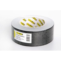 Лента клейкая армированная черная 50мм*50м UNIFIX