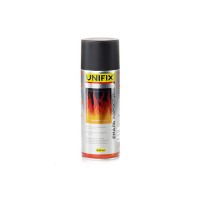 Емаль жаростійка RAL 9005 Чорний 400мл UNIFIX