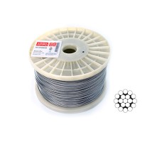 Трос 1мм DIN 3053 (1х19) нержавіючий А2 200м APRO