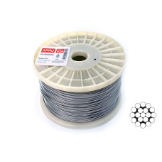 Трос 1мм DIN 3053 (1х19) нержавеющий А2 200м APRO