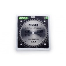 Диск пиловий до дерева 230х22,2х40T APRO