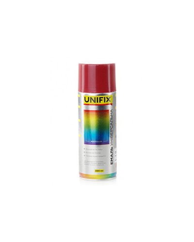 Емаль акрилова універсальна RAL 3001 Сигнальний червоний гл. 400мл UNIFIX