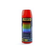 Емаль універсальна акрилова преміум RAL3020 червоний глянець 400мл UNIFIX